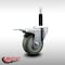 Service Caster 3.5'' SS Gray Poly Swivel 3/4'' Expanding Stem Caster Total Lock Brake SCC-SSEXTTL20S3514-PPUB-34 - alternate 3